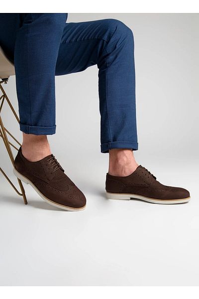 Cotton Bar Leotios Men's Classic Shoes - Brown Color