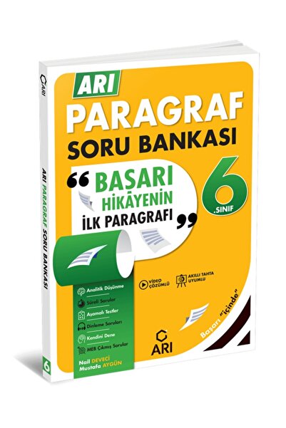Arı Yayıncılık 2024 -2025 Müfredat 6. SINIF YENİ NESİL ARI PARAGRAF SORU BANKASI