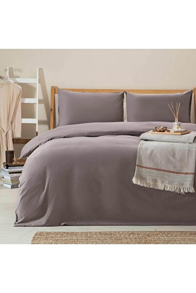 Chakra Alana King Size Beige Duvet Cover Set - 230X220 cm