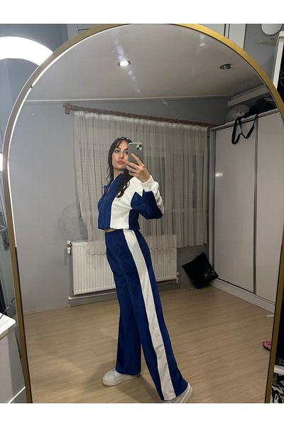 NESLİHAN KOCA BOUTİQUE French Velvet Women's Tracksuit