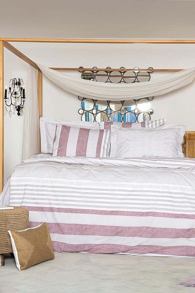 Altınbaşak Ranforce Double Duvet Cover Set with Nemesis Anew Towel Gift