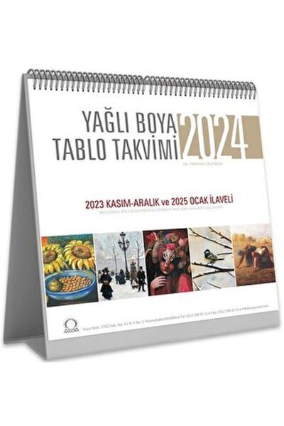 Genel Markalar Yağlı Boya Tablo Takvimi 2024 Masa Takvimi