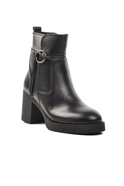 AYAKMOD Чорні жіночі чоботи з натуральної шкіри