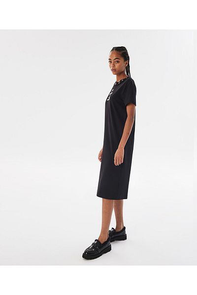 Twist Combed Dress - Slogan Printed Design