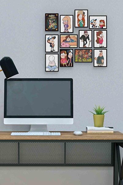 TABLOX Esrarengiz Kasun 12 Piese MDF (lemn) Masă Birou Dimensiune