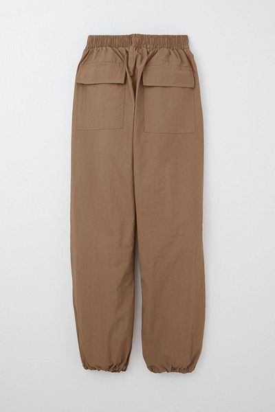 Breeze Детски спортен панталон Parachute Jogger за момиче 6-12 години, кафяв