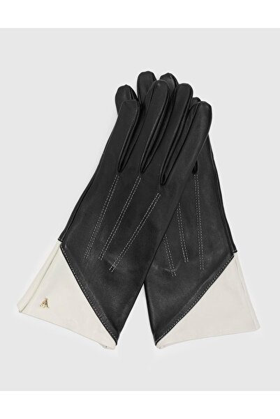 İLVİ Helena Шкіряні чорні жіночі рукавички