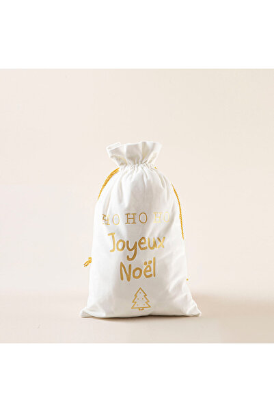Chakra New Year's Decorative Pouch - Size S White/Gold