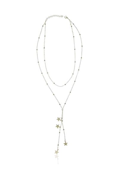 NKIE JEWELS Kadın Kolye Renk Versa Gümüş