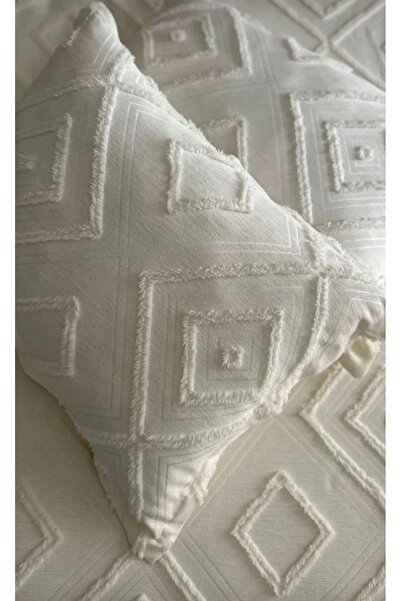 sabır home Tek Kişilik Yatak Örtüsü (Renk Ekru) 180×250