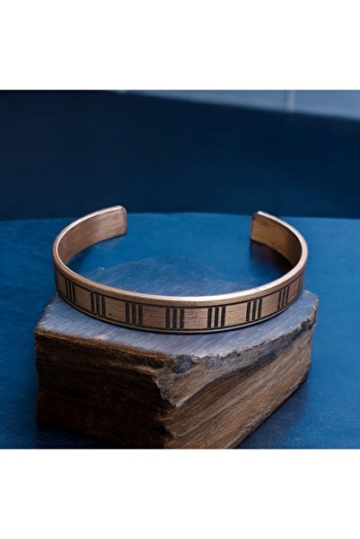 Bakır Center سوار نحاسي عثماني للجنسين - 100% نقي، سوار مضاد للحساسية قابل لل...