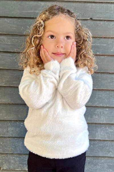 Breeze Λευκό Πλεκτό Πουλόβερ - Κορίτσι, 8-14 ετών