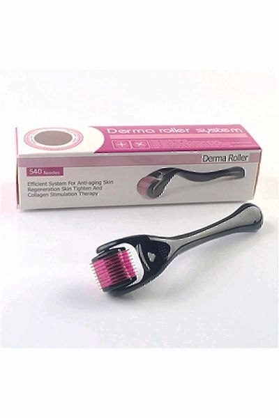 Dermaroller Titanium Tip 540 Needle Derma Roller 1 Mm Needle Skin Face Body Renewal Massage Tool
