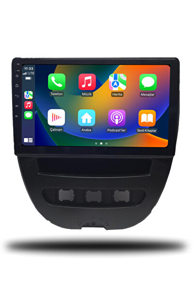 smartgo Citroen C1 2007-2013 Uyumlu 8+128 GB 4K OLED Uyumlu Andorid Multimedya