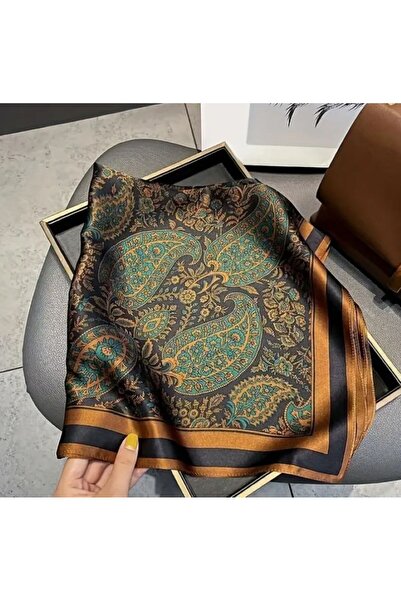 Dgt Luxury Κασκόλ Εισαγόμενο, Διπλής Όψης, Τετράγωνο Σάλι με Κομψό Μοτίβο 70cmx70cm