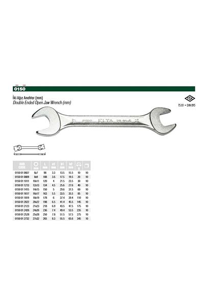 Elta 8X9 Two Mouths Key Model: 0150 01 0809