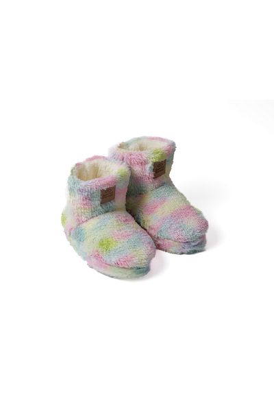 KAPVOE Polar Kids Unicorn Rainbow Slippers - Αντιολισθητική σόλα και βελούδινη εσωτερική λεπτομέρεια, αφράτη και χωρίς γούνα