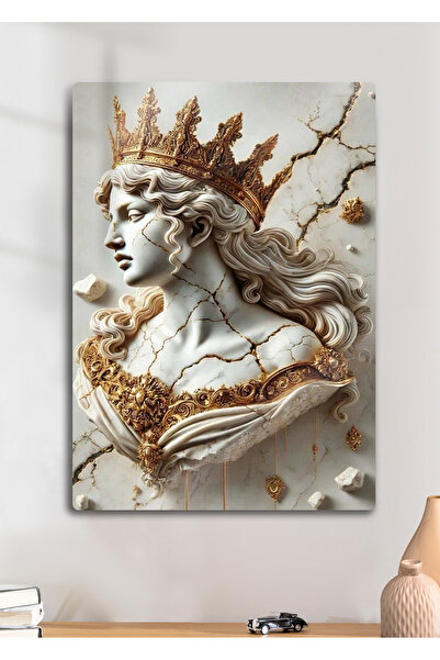 DekorHane Regina greacă mitologică - Tablou de perete cu imprimare metalică