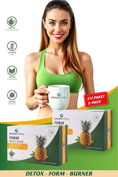 Galeno Vital Form Herbal Blend Ananas Aromalı Karışık Bitki Çayı 2'li Paket
