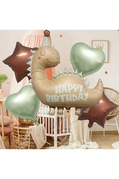 DÜVENCİ TİCARET RETRO ŞAPKALI DİNAZOR YILDIZ KALP FOLYO SET