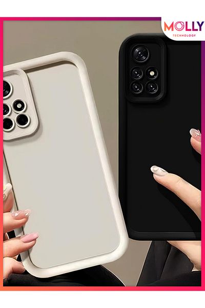 Molly حافظة سيليكون ذات حواف خضراء سميكة لهاتف Xiaomi Redmi 10 2022