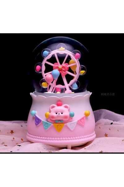 mr shopping MR Işıklı Müzikli Püskürtmeli Büyük Boy Kar Küresi Özel Tasarım H...