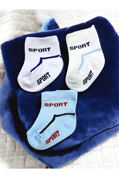 SeaBubbles Baby Boy Sports Socks Set - 3 Pieces