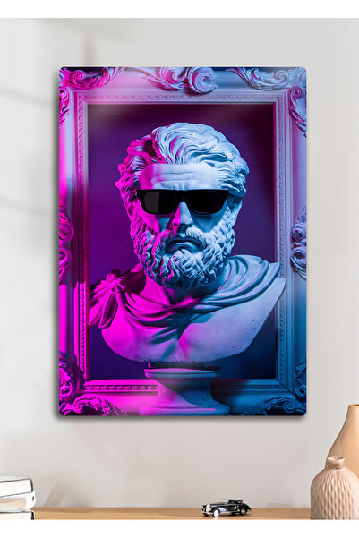 DekorHane Statuia greacă mitologică - Pictură de perete cu imprimare metalică