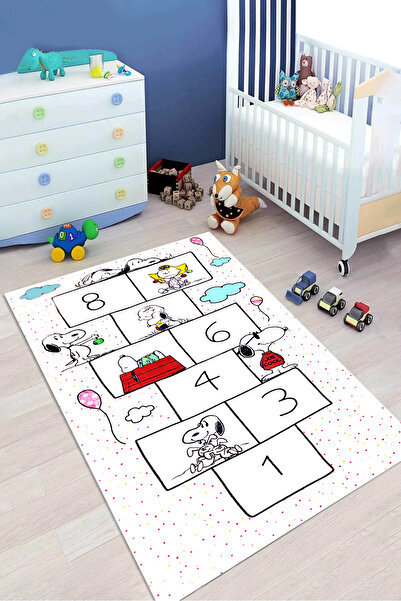 Thalia Home Kaymaz Tabanlı Yıkanabilir Baskılı Çocuk halısı OyunHalısı