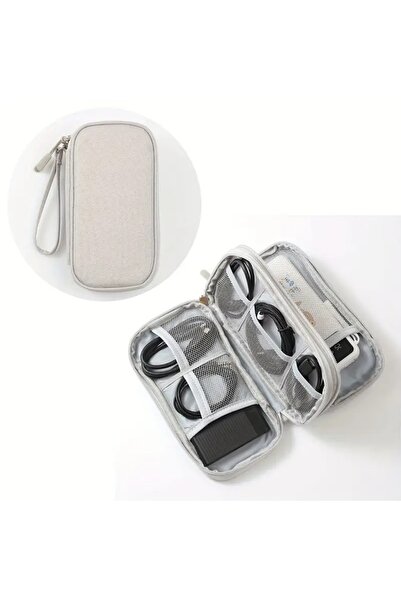 GlassySKY Чанта за съхранение на електронни аксесоари, Чанта за аксесоари за кабели за пътуване