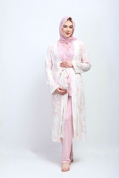ByLohusa Pink Hijab Maternity Set Effortt
