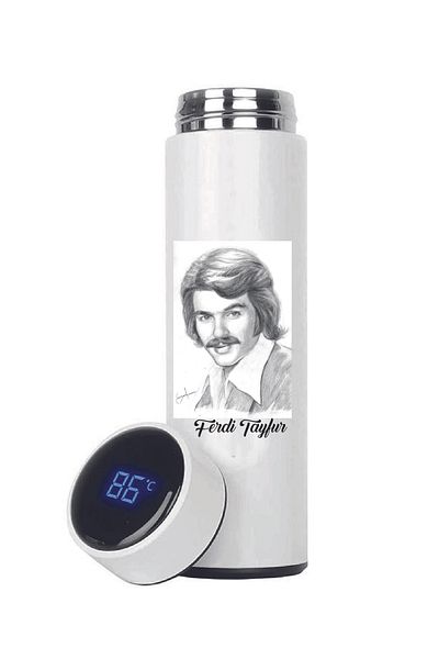 DKDZ SHOP Ferdi Tayfur Printed Thermos - 10 Hours (Hot and Cold)