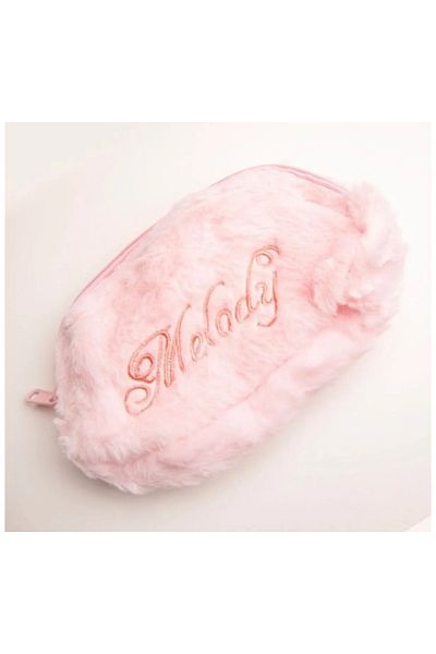 TATA CRAFT Melody Sanrio Plush Pen Holder Cosmetic Pink Organizer Bag