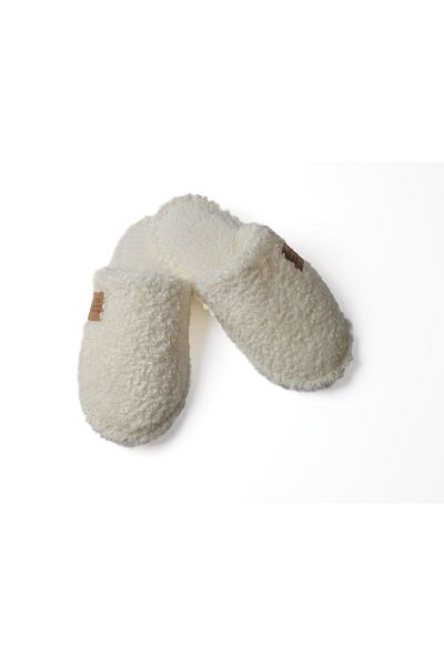 KAPVOE Polar Pandufu - Talpă anti-alunecare, Detaliu interior de pluș, Papuci pufosi, fără pilule, confortabili