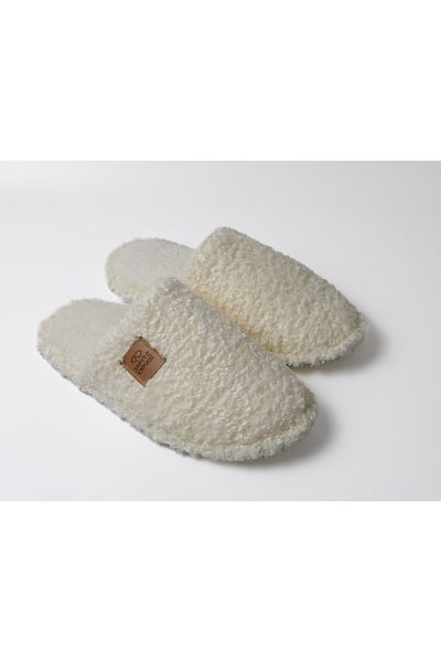 KAPVOE Polar Pandufu - Talpă anti-alunecare, Detaliu interior de pluș, Papuci pufosi, fără pilule, confortabili