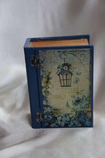 Hanımeli Girişimci Kadınlar Kooperatifi Kitap Şeklinde El Boyama Doğal Ahşap ...