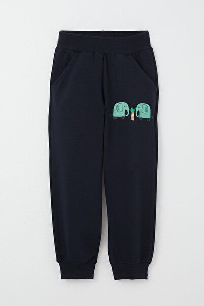 Breeze 1-4 Years Old Boys' Tracksuit Set - Cute Elephant Pattern, Water Green