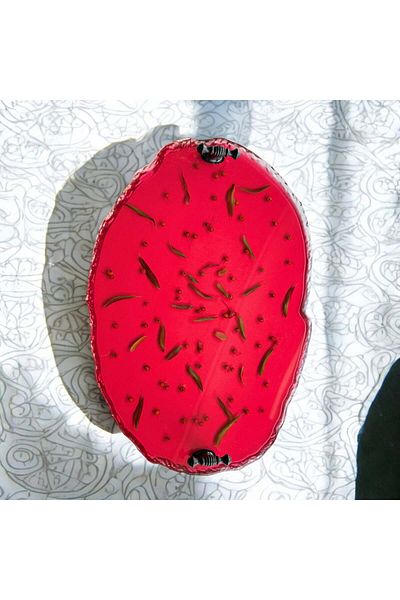 Home Epoxy Resin Tray - Fire Spur Bush Red - Width: 24 cm Length: 34 cm