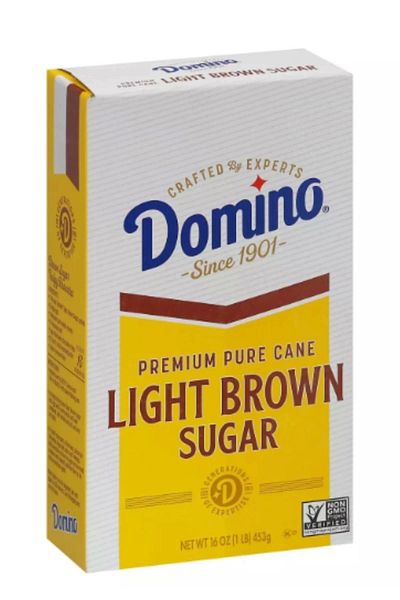 domino Premium Pure Cane Light Brown Sugar 453 Gr