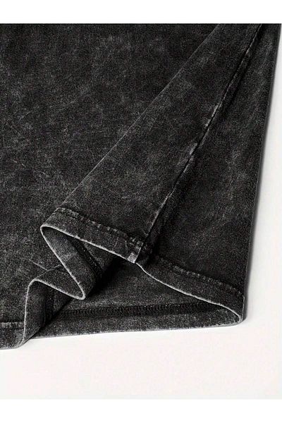 PENTHİLUS Απλό Unprinted Organic Booties Βαμβακερό μαύρο Unisex T-shirt