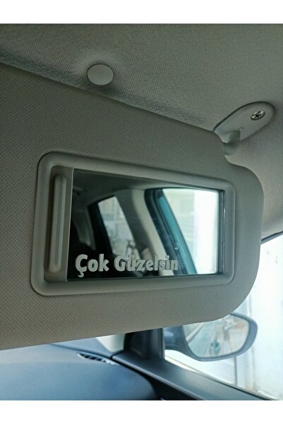 ÖZGÜL REKLAM 8X2 CM Çok Güzelsin Sticker Yazı / Araç Araba Makyaj Aynası Sticker Yazı / Araç Sticker