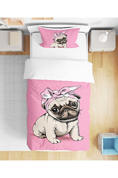 Erays Home Slatki buldog 3D Digitalna štampa kom Jednokrevetno Devojčice Set ...