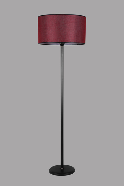 Lumexx MERCAN LAMBADER SİYAH SİLİNDİR HASIR BORDO ABAJURLU