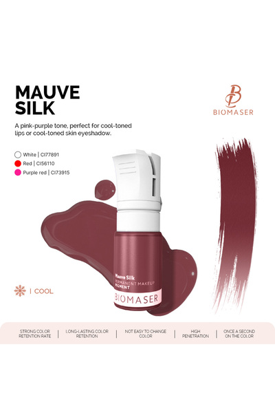 BİOMASER Biomaser Mauve Sılk, Pudra Seri 12ml Profesyonel Kalıcı Makyaj Kaş P...