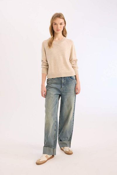 DeFacto Regular Fit Crew Neck Sweater E4617Ax