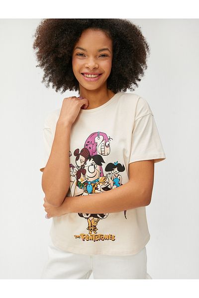Koton T-shirt, Xs, Beige