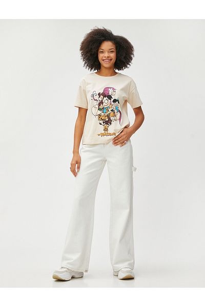 Koton T-shirt, Xs, Beige