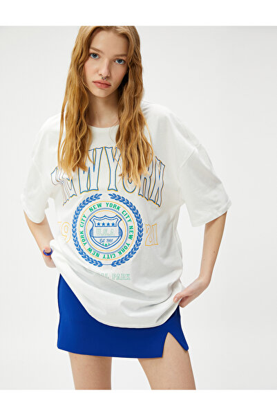 Koton Tricou imprimat cu mânecă scurtă din bumbac