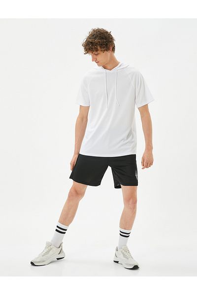 Koton Tricou sport de bază cu glugă mânecă raglan