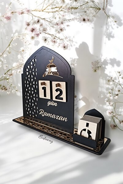 evdeucuz Ahşap Dekoratif Ramazan Takvim İmsakiye